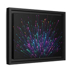 Colorful Burst Framed Canvas Art