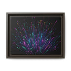 Colorful Burst Framed Canvas Art