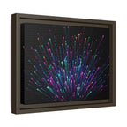 Colorful Burst Framed Canvas Art
