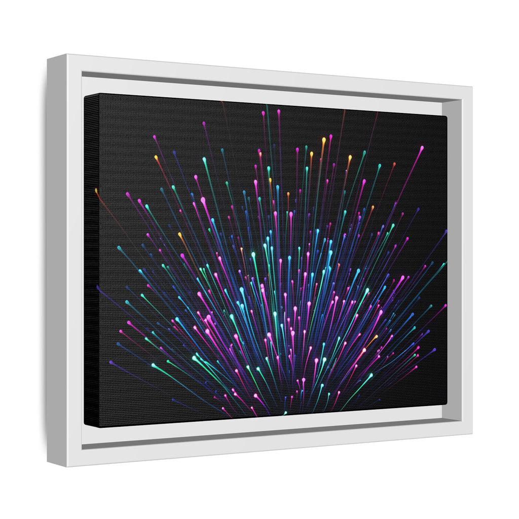 Colorful Burst Framed Canvas Art