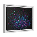 Colorful Burst Framed Canvas Art